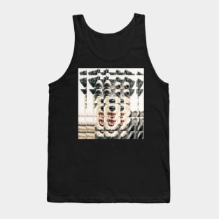 Glass Block Schnauzer looking at you Tank Top